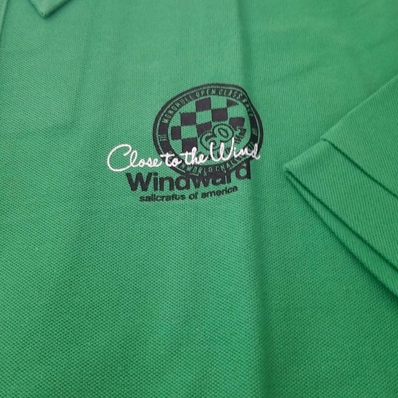 Windward sailing- Men's Golf shirt - Size M by Engbers - green 100% cotton - NWT - Picture 1 of 9